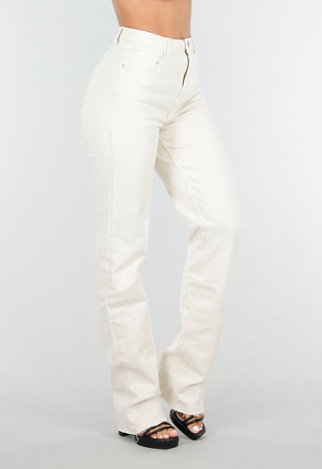 Redial Jeans Tall Beige Straight Leg Jeans