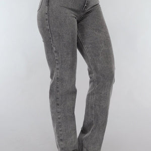 Redial Jeans Tall Grijze Straight Leg Jeans met Stretch