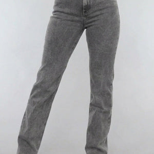 Redial Jeans Tall Grijze Straight Leg Jeans met Stretch