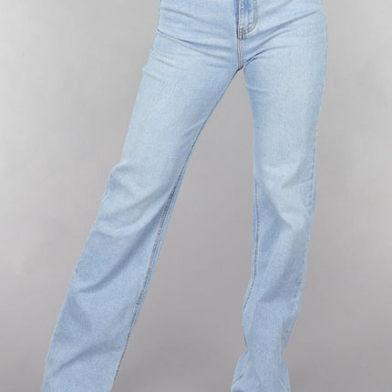 Redial Jeans Tall High Waist Lichtblauwe Straight Leg Jeans