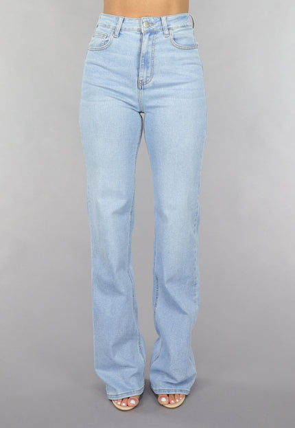 Redial Jeans Tall High Waist Lichtblauwe Wide Leg Jeans