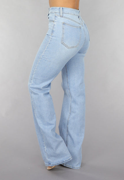 Redial Jeans Tall High Waist Lichtblauwe Wide Leg Jeans
