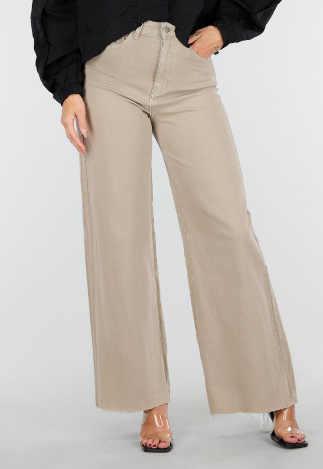 OP=OP.41.NL Wide Leg Jeans in Beige