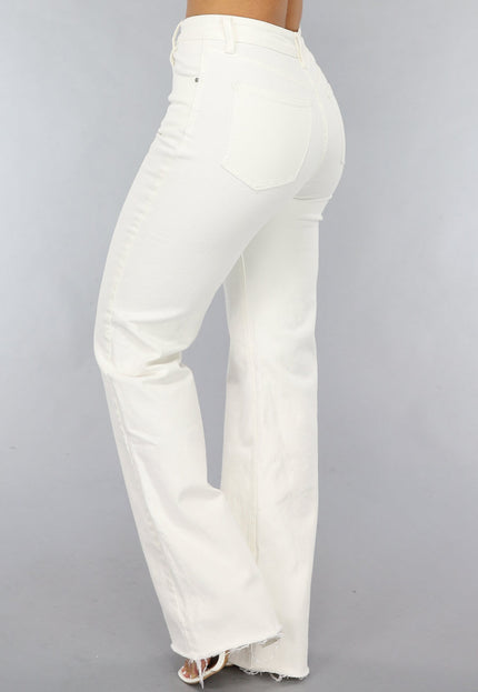 Redial Jeans Wide Leg Jeans in Gebroken Wit