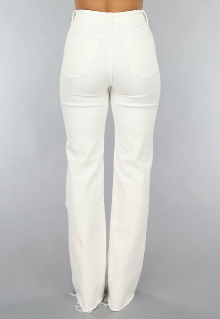 Redial Jeans Wide Leg Jeans in Gebroken Wit