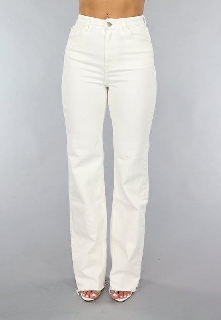 Redial Jeans Wide Leg Jeans in Gebroken Wit
