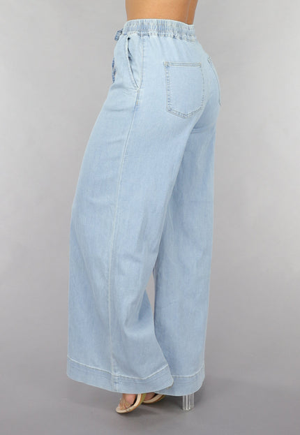 OP=OP.33.NL Wide Leg Jogger Jeans met Elastische Taille