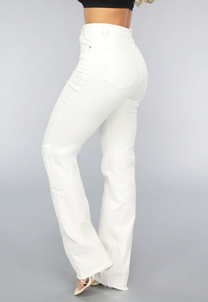 Redial Jeans Witte Tall Jeans met Rechte Pijpen