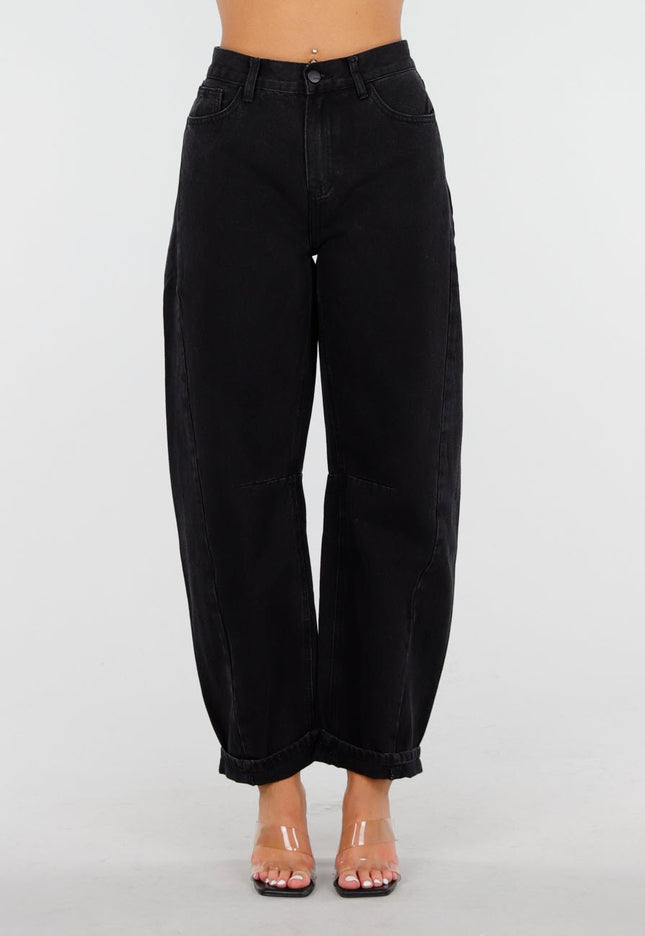 OP=OP.41.NL Zwarte Barrel Jeans