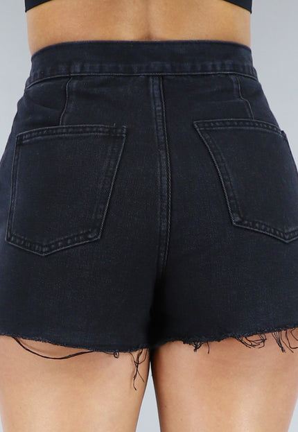 Redial Jeans Zwarte Skort met Zak