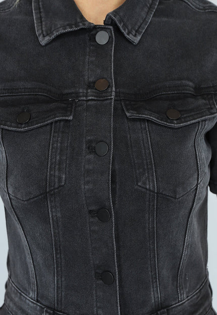 Redial Jeans Zwarte Straight Leg Jeans Jumpsuit