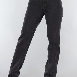 Redial Jeans Zwarte Tall Spijkerbroek met Rechte Pijpen