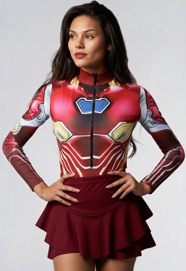 Rode Marvel Iron Man Bodysuit