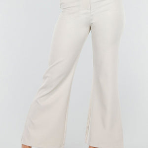 SALE30 Beige Flared Pantalon met Stretch