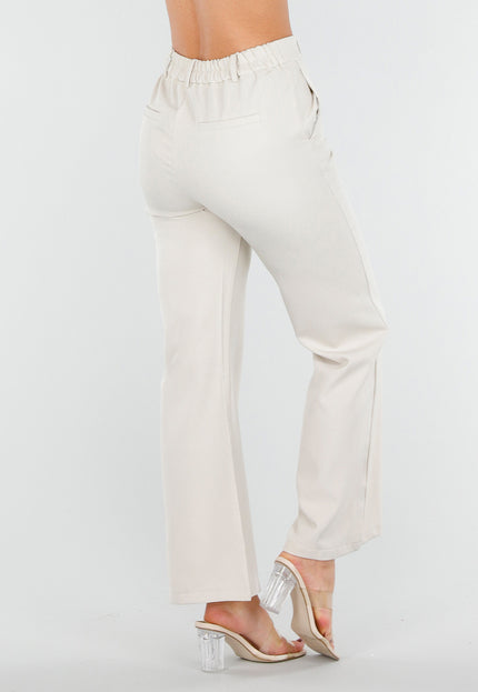 SALE30 Beige Flared Pantalon met Stretch