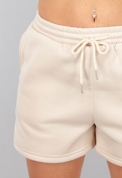 SALE30 Beige Short Set met Hoodie