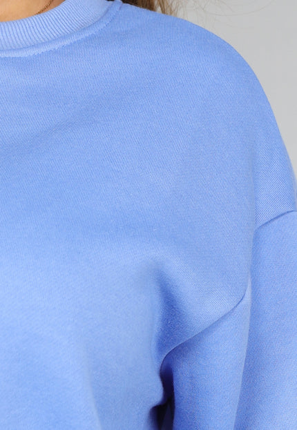 SALE30 Blauwe Fleece Two Piece met Short