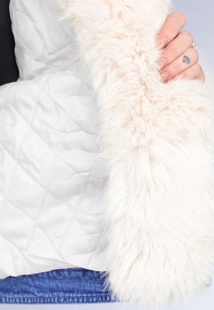 SALE30 Blauwe Spijkerjas met Bontkraag