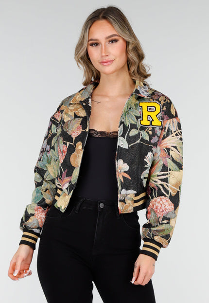 SALE30 Bloemenprint Cropped Jasje