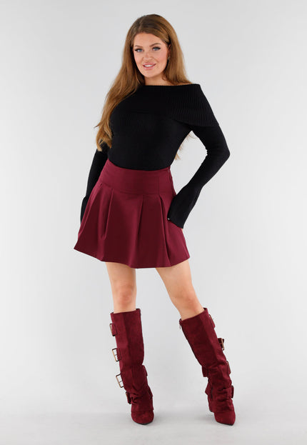 SALE30 Bordeaux Suèdelook Laarzen