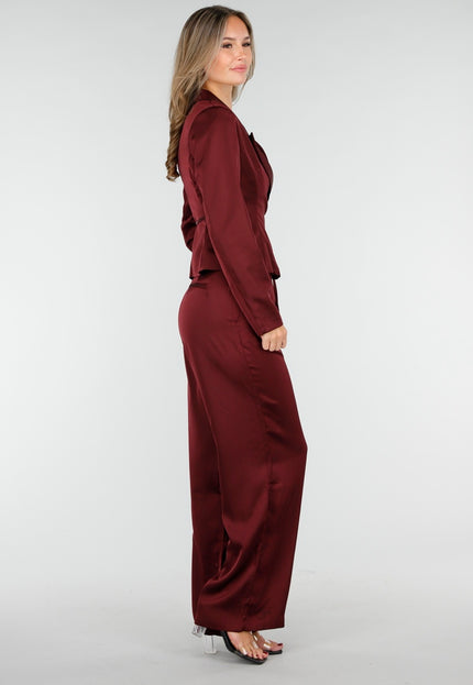 SALE30 Bordeauxrode Wrap Blazer
