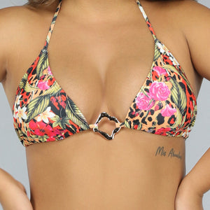 SALE30 Botanical Pint Triangel Bikinitop met Uitneembare Pads