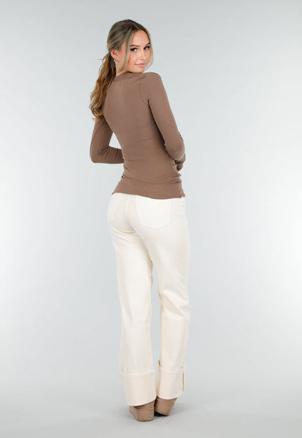 SALE30 Bruine Asymmetrische Top