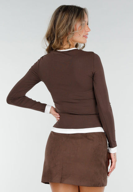 SALE30 Bruine Longsleeve