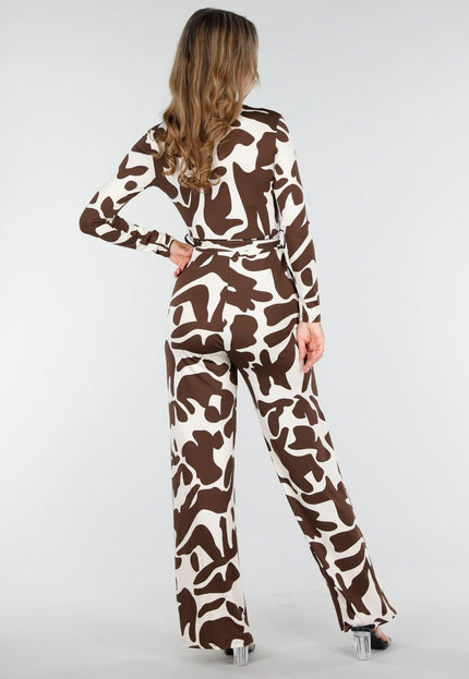 SALE30 Bruine Stretch Jumpsuit