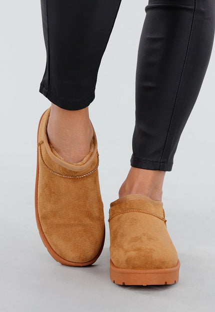 SALE30 Bruine Suède Look Lage Boots