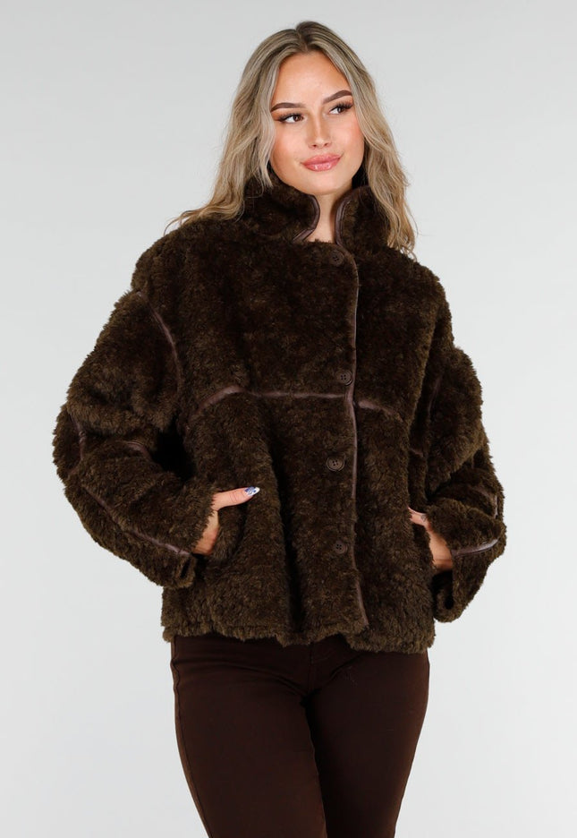 SALE30 Bruine Teddy Jas