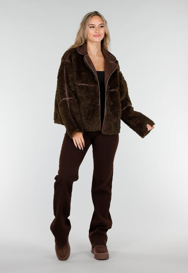 SALE30 Bruine Teddy Jas