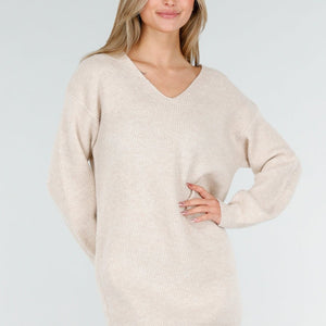 SALE30 Crème Sweater Dress