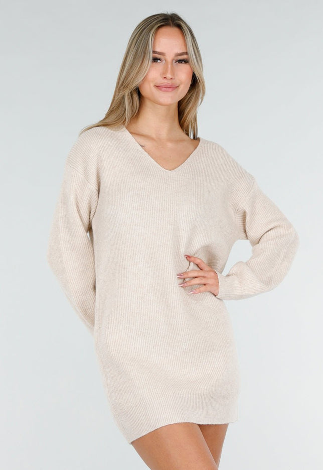 SALE30 Crème Sweater Dress