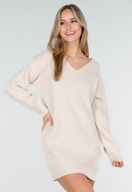 SALE30 Crème Sweater Dress