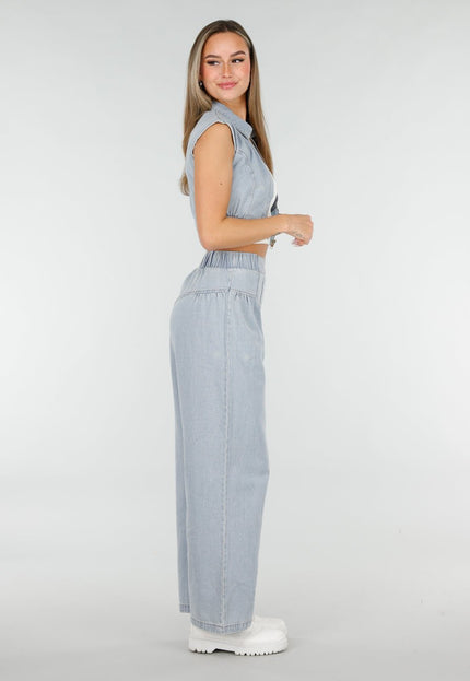 SALE30 Denim Set met Gilet