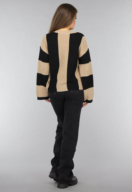SALE30 Gebreide Cardigan met Streep Patroon