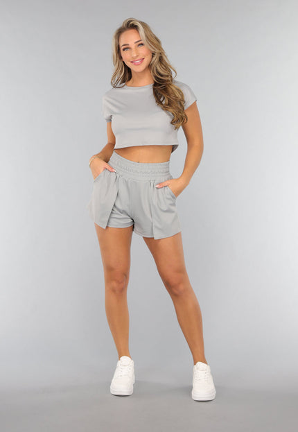 SALE30 Grijs Kort Sportbroekje