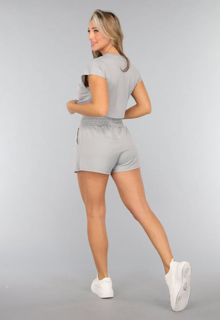 SALE30 Grijs Kort Sportbroekje