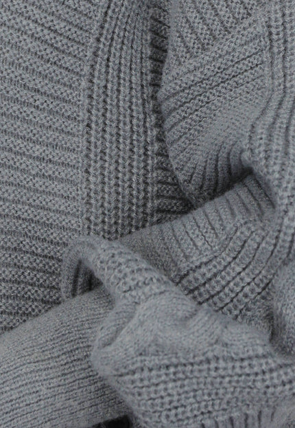 SALE30 Grijs Oversized Gebreid Vest