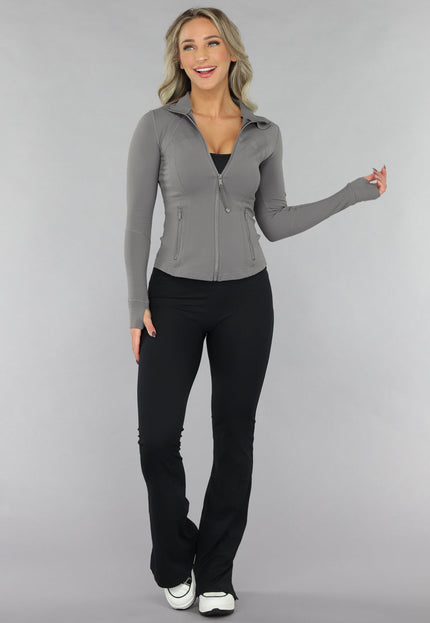 SALE30 Grijs Sport Vest met Duimgaten