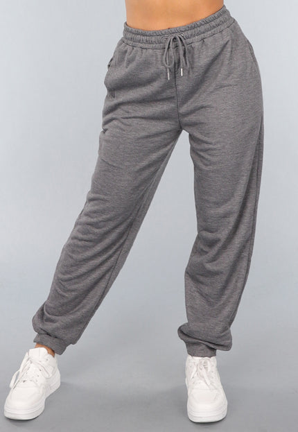 SALE30 Grijze Basic Joggingbroek