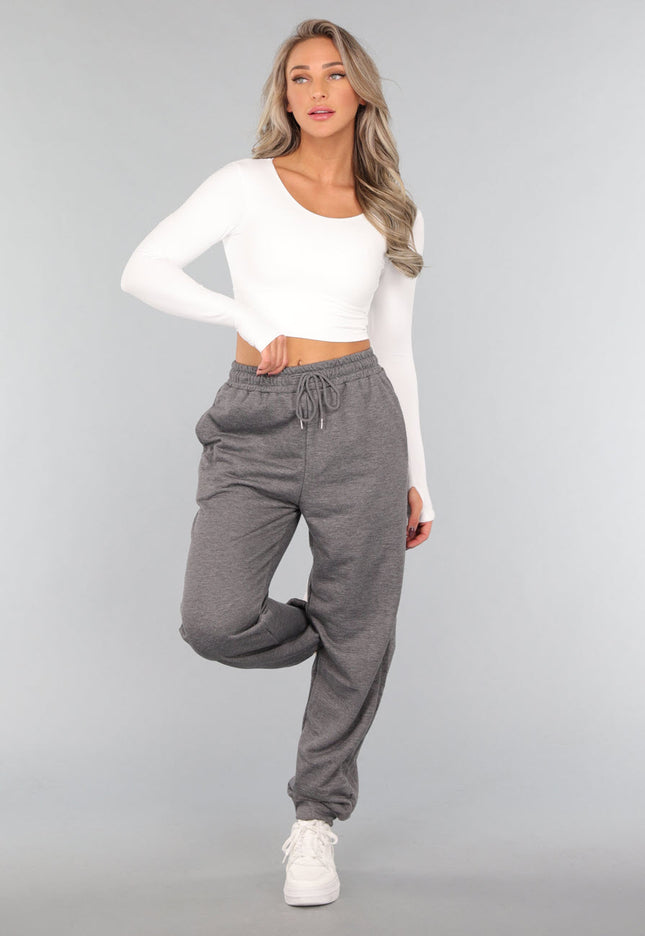 SALE30 Grijze Basic Joggingbroek