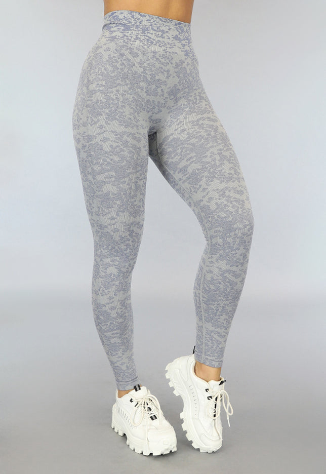 SALE30 Grijze Gemêleerde Sportlegging