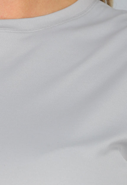 SALE30 Grijze Korte Sporttop