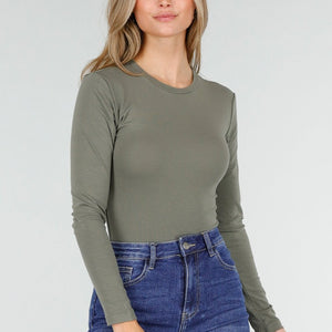 SALE30 Groene Body met Stretch