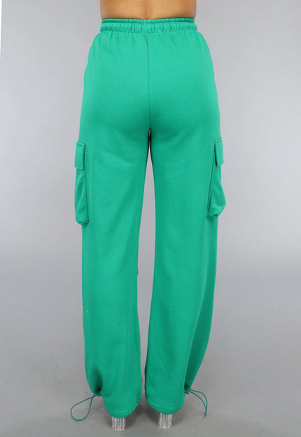 SALE30 Groene Cargo Jogger met Stretch