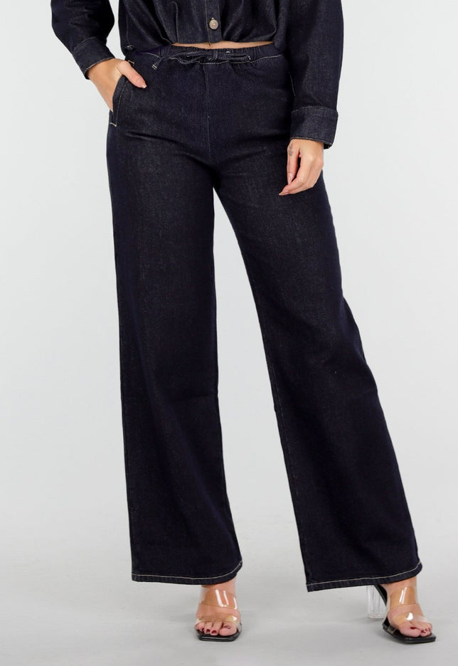 SALE30 Hoge Taille Stretch Jeans met Elastische Band