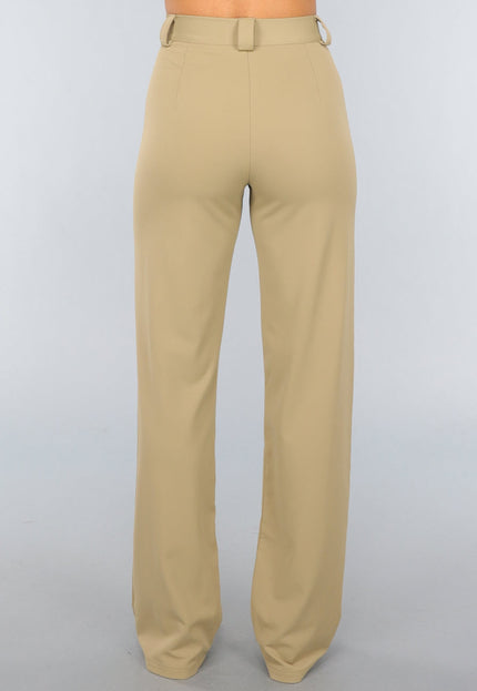 SALE30 Khaki High Waist Stretch Pantalon