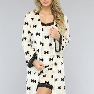 SALE30 Korte Set met Slipdress en Kamerjas